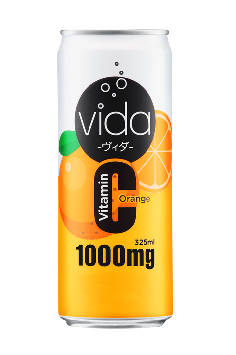 Vida C Orang 100mg Vitamin C Sparkling Drink